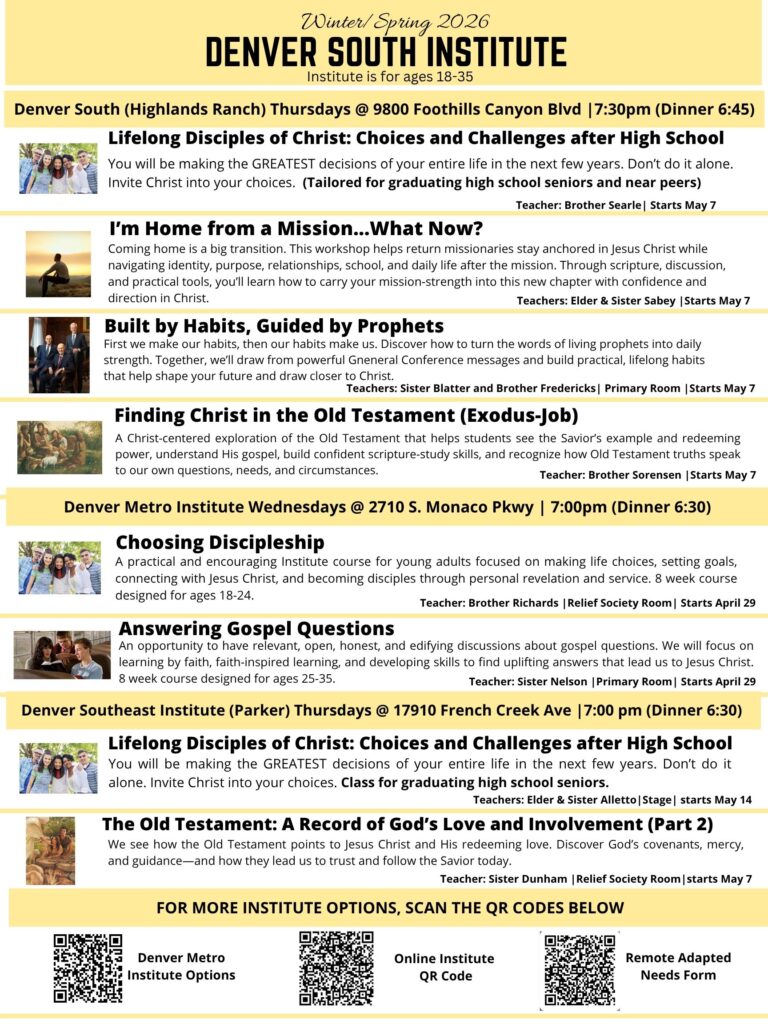 Summer Term Institute Classes
